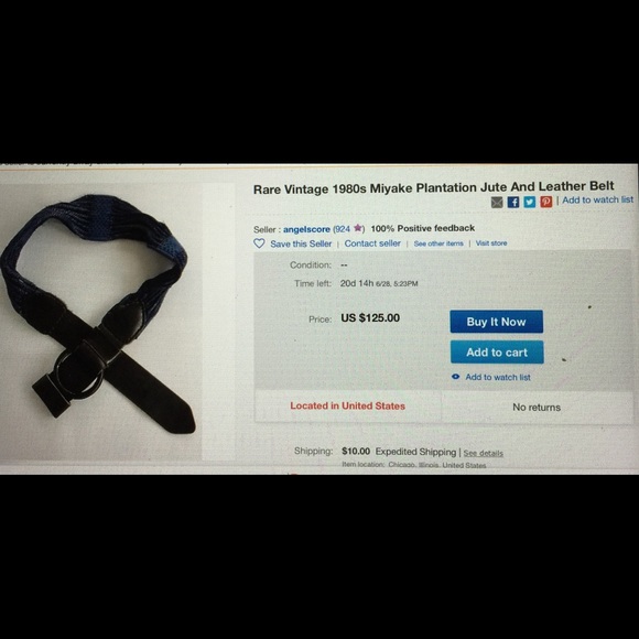 ISSEY MIYAKE Plantation Belt - Picture 8 of 8